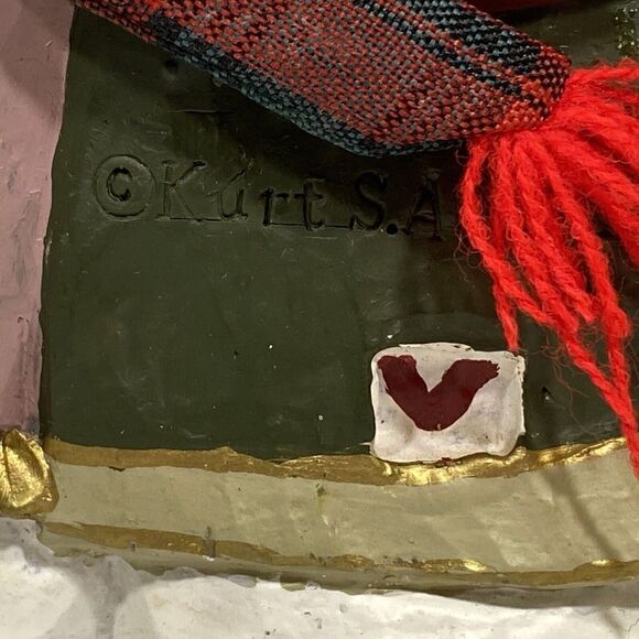 KURT ADLER SNOWFOLK Christmas Village SNOWTOWN SNOW PREACHER & WIFE SNOWMAN - Picture 5 of 5